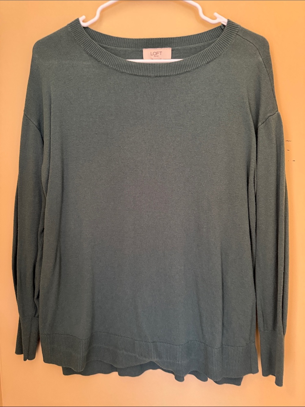 LOFT Teal Green Crewneck Sweater